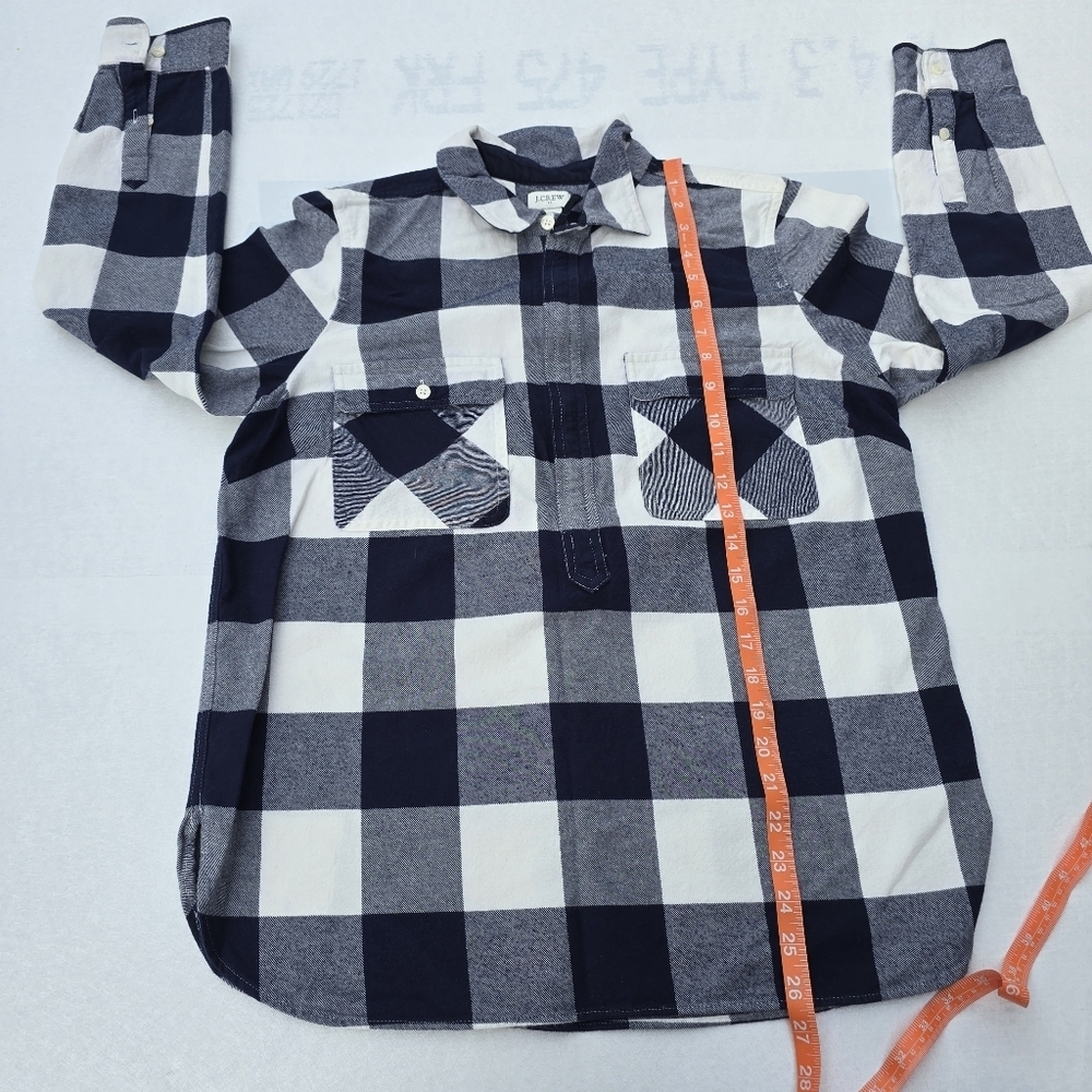 J.Crew Navy and White Checkered Shirt - Picture 11 of 11
